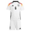 Saksa Kimmich 6 Lasten Kotipelipaita Euro 2024 Lyhythihainen (+ shortsit)